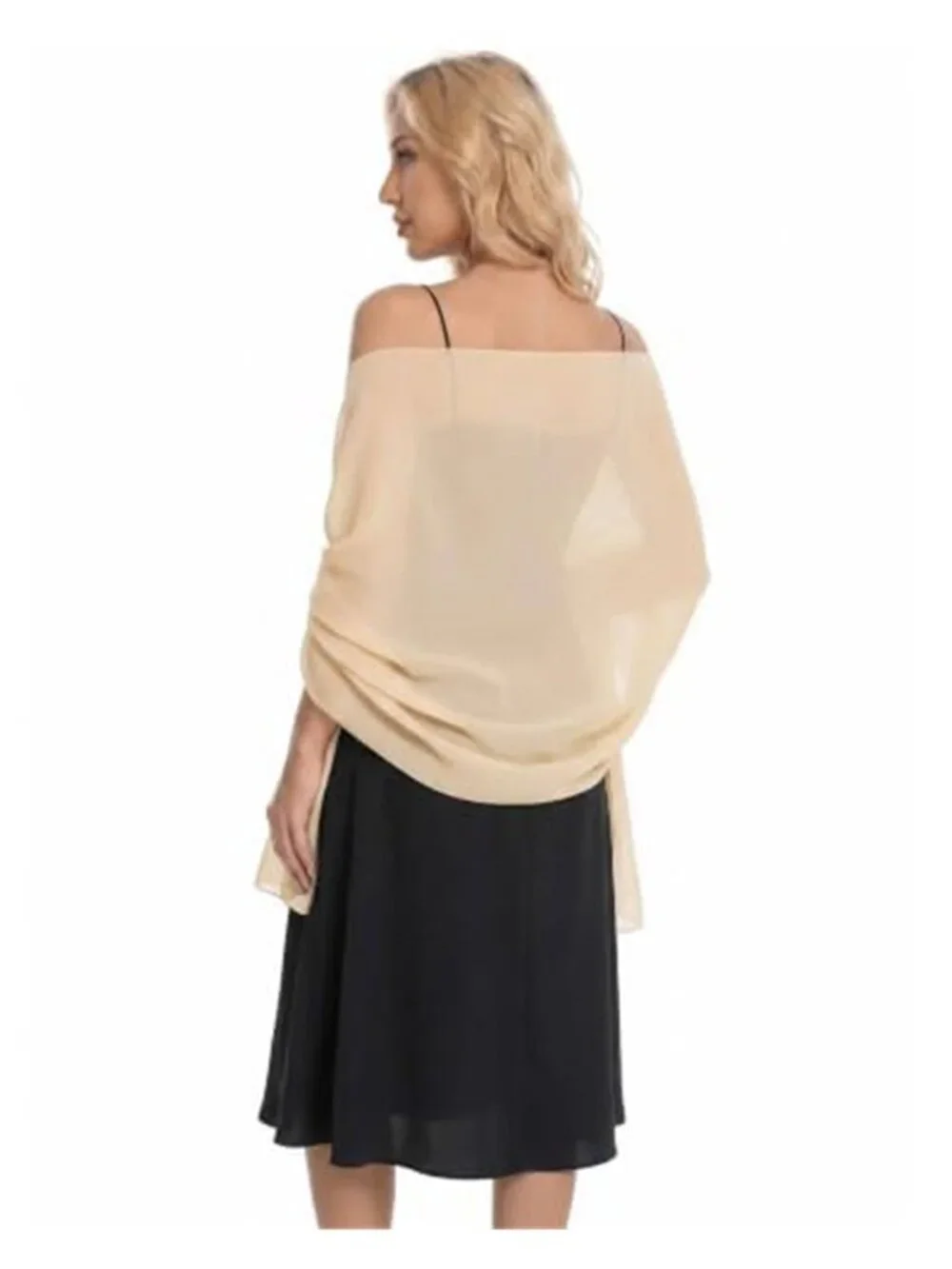 Women Shawls and Wraps for Evening Dresses Chiffon Elegant Bridal Scarf